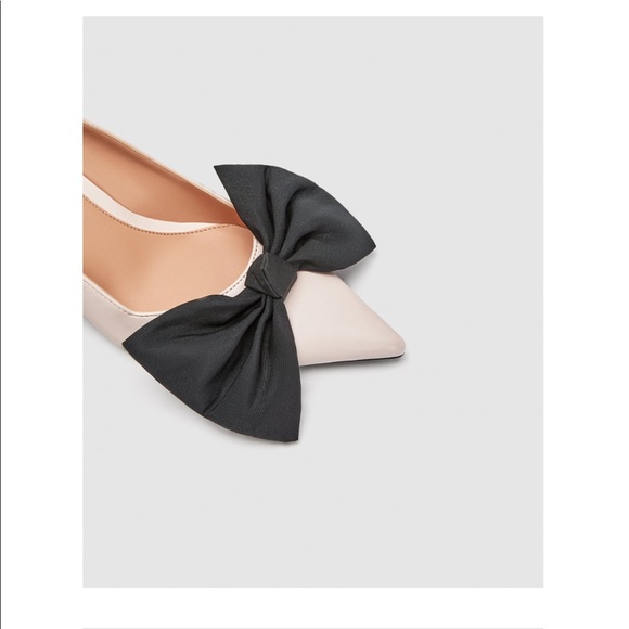 Zara bow mid heel pumps - Picture 3 of 6